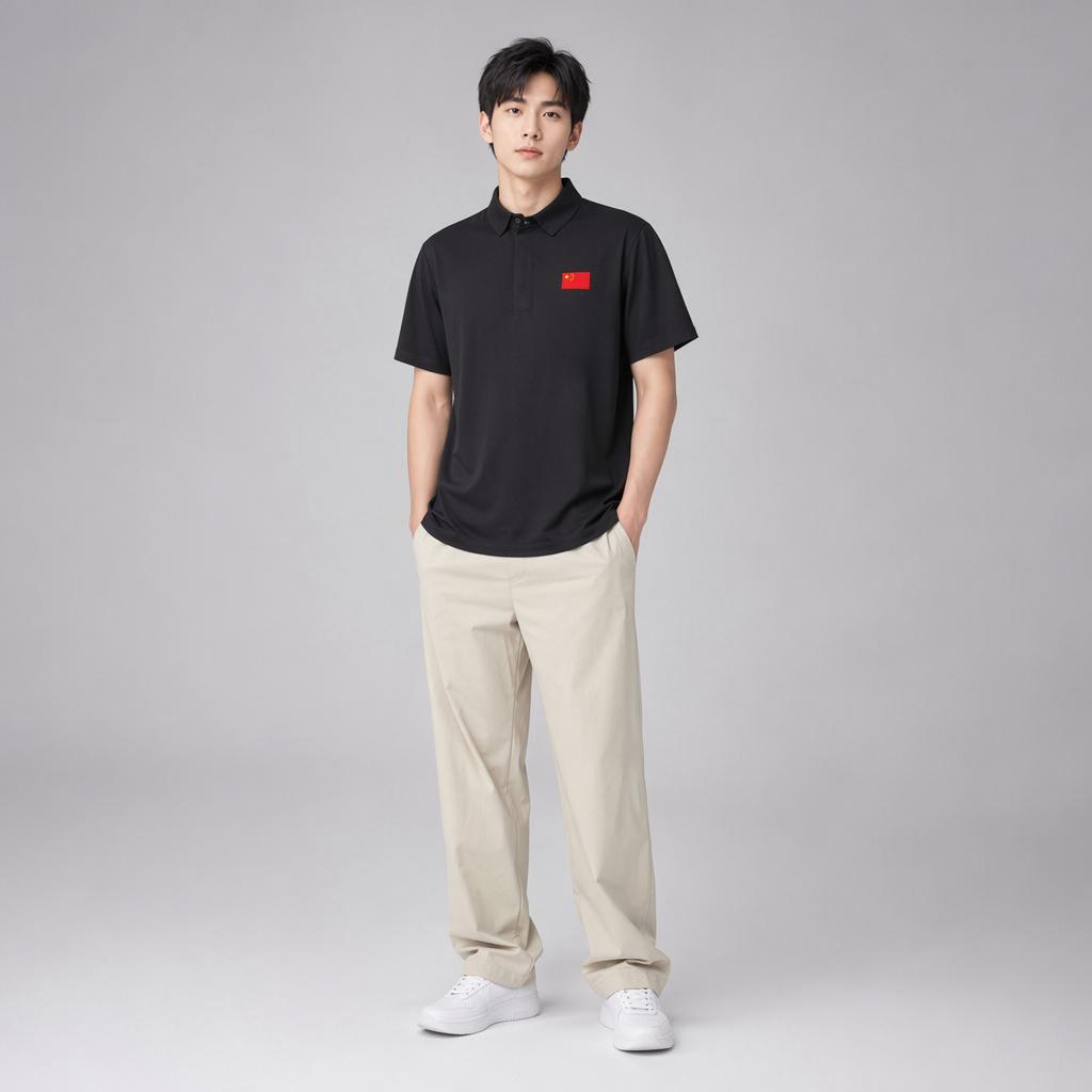 Anta Champion All-Weather Series Fashion Simple Soft Versatile Short Sleeve Polo Shirt Men Tops 152620101-6
