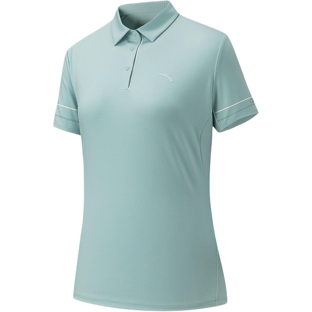 Anta Training Series Solid Color Comfortable Short Sleeve Polo Shirt Women tops 162627103-3 S