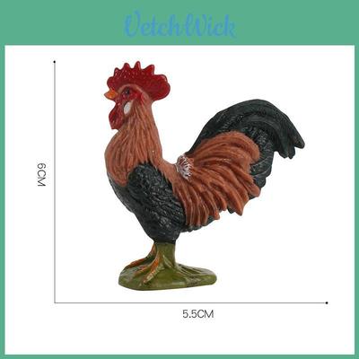Childrens Pvc Chicken Model Educational Toy For Farm Animal Recognition And Learning