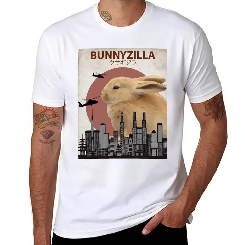 Bunnyzilla - Giant Bunny Rabbit T-Shirt funnys vintage t shirts for men