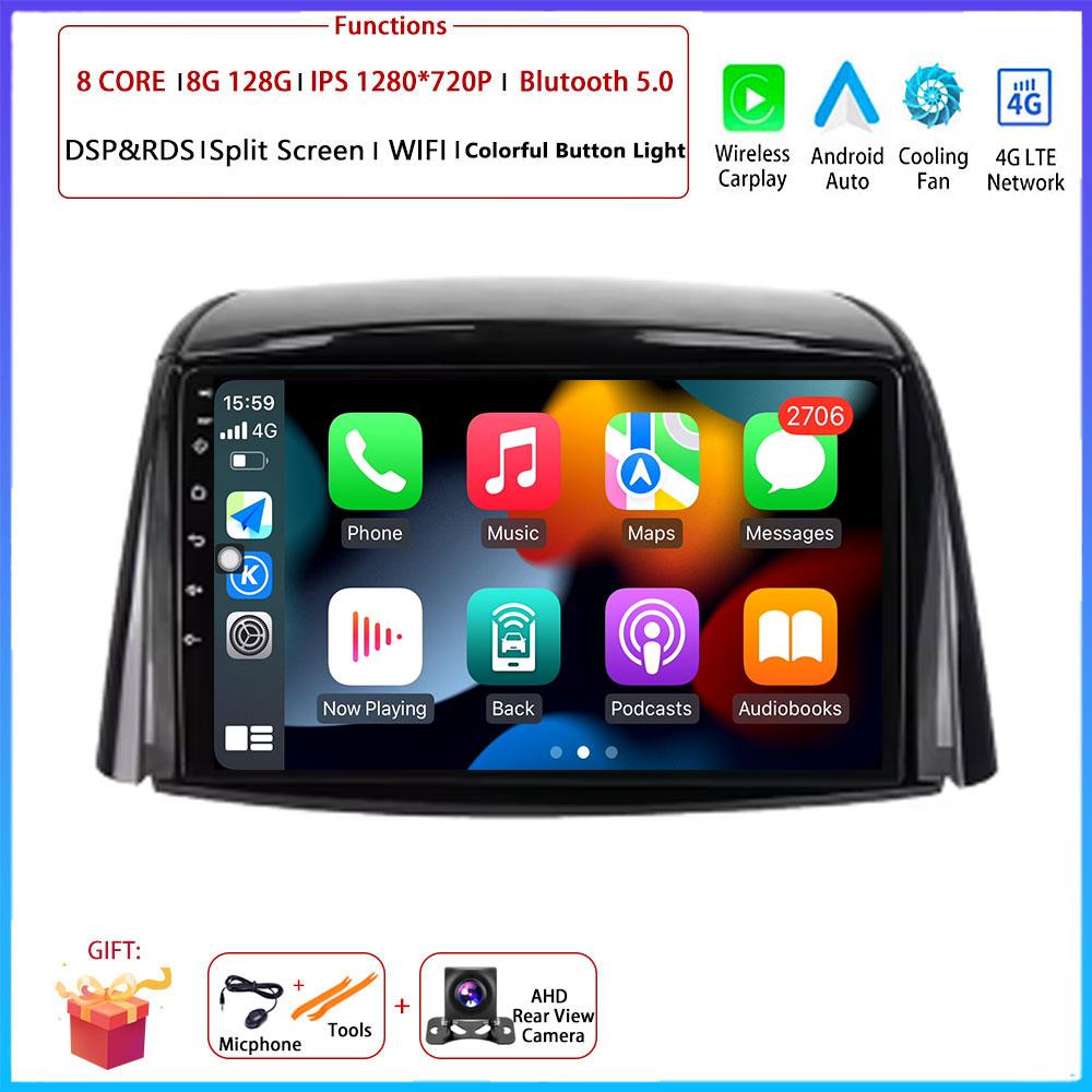 9 “ 4G Android OS Carplay Auto For Renault Koleos 2008 2009 2010 - 2016  Car Radio Navigation GPS Multimedia Video Player AMI