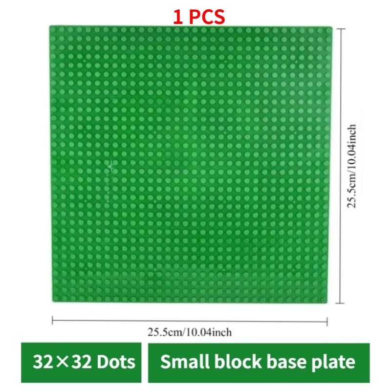 New 32x32mm Interlocking Building Block Toy with Granular Base Plate Parking Space Indicator Highway Series Assembly Base