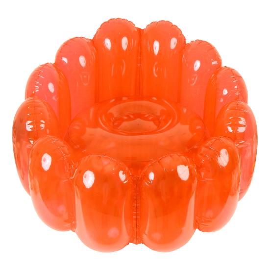 Inflatable Sofa Chair Transparent Leak-Proof PVC 250 Lbs Capacity Portable Indoor Living Room