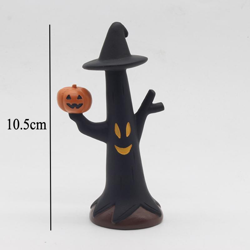 Cute Cat Halloween Concert Miniatures Funny Ghost Figurines Kawaii Shiba Vampire Magic Pumpkin Miniatures DIY Home Decoration
