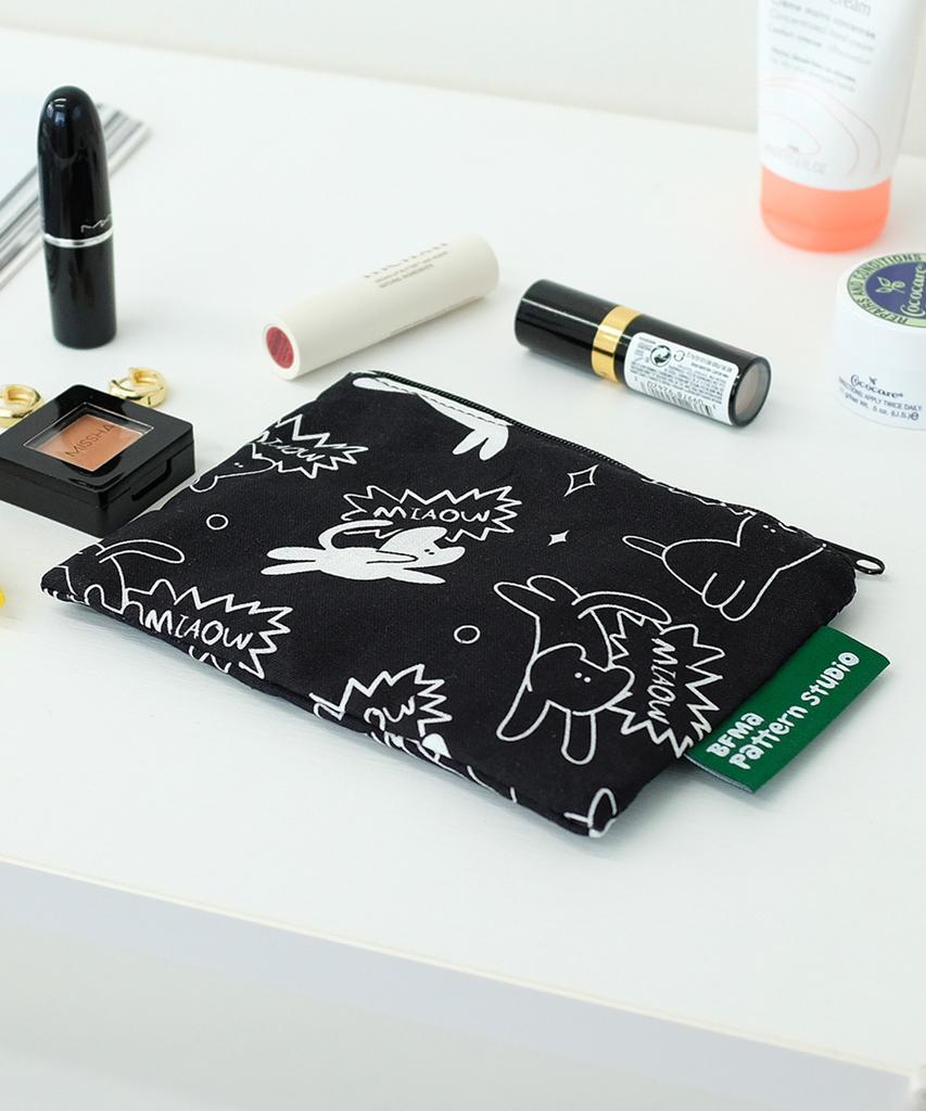 Balloon Friends [Bfma P.Studio] Miyao Cat Pattern Zipper Pouch S