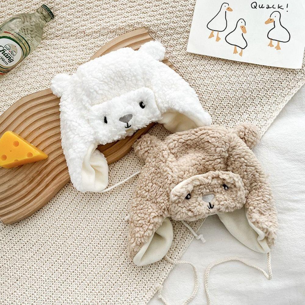 Weiche Neugeborenen-Mützen Warme Baby-Beanie Niedliche Baby-Bärenmützen Jungen Mädchen
