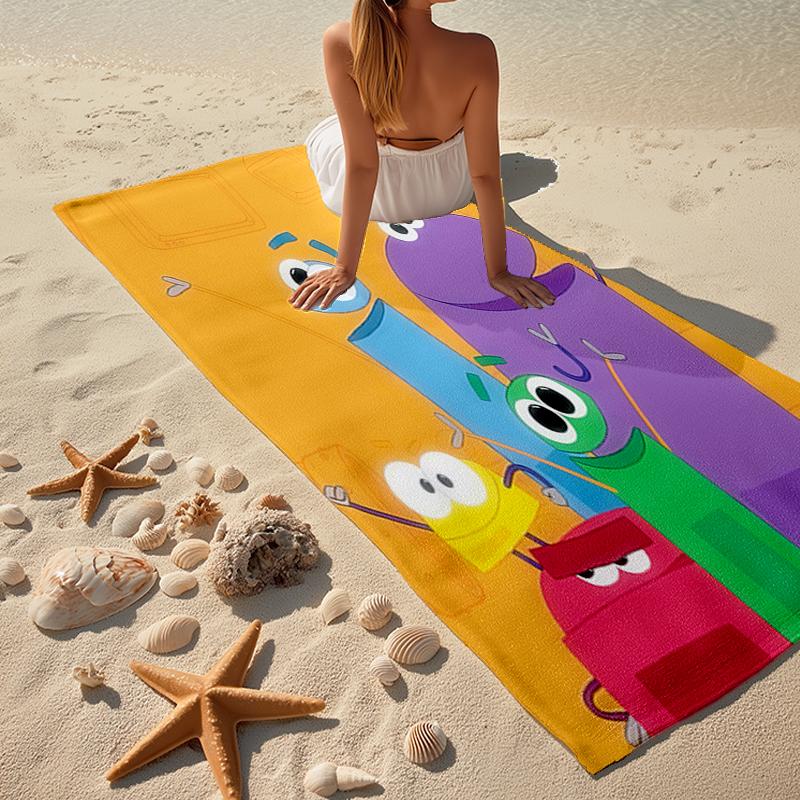 Ask the StoryBots Fashion Beach Towel: Ideal for Summer Adventures Soft, absorbent and quick drying suitable for swimming and bathing