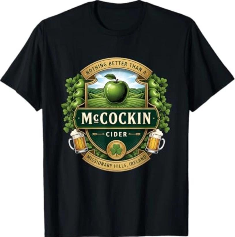 День Святого Патрика McCockin Cider Смешная футболка с юмором для взрослых мужчин XS