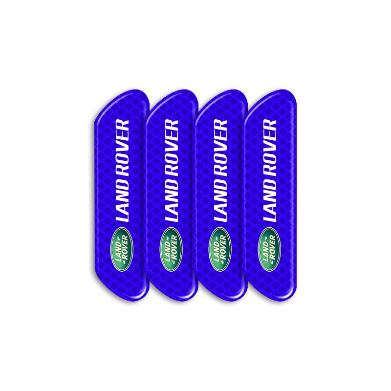 

4 шт. Предупреждающая светоотражающая наклейка на дверь автомобиля Аксессуары 3D для Land Rover Discovery Range Rover Evpque Defender Автомобильные очки Rover L322 L405 синий