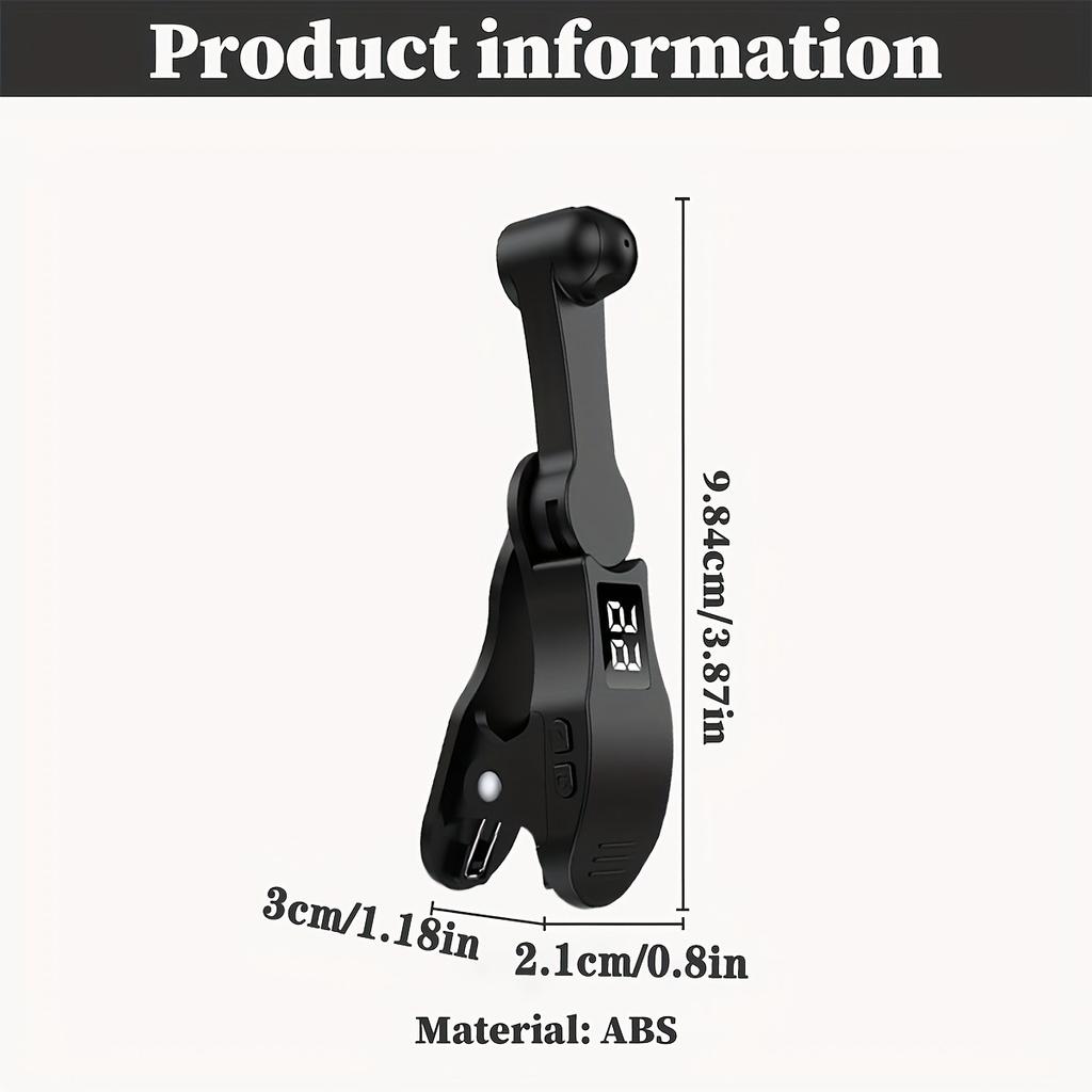 Automatischer Handy-Klicker – 1 bis 99 Geschwindigkeiten, 180°-Drehung, intelligente automatische Bildschirmtippfunktion, USB-Ladefunktion, Clip-On, geräuschlos – für Gamer und Social-Media-Nutzer