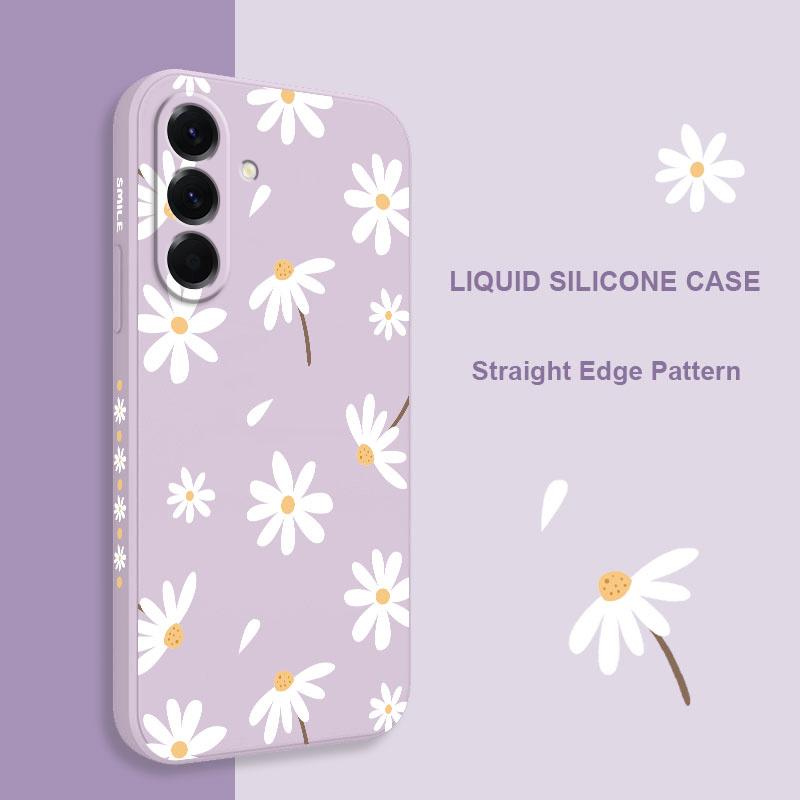 Plain Daisies Phone Case For Samsung Galaxy A37 A57 Liquid Silicone Cover