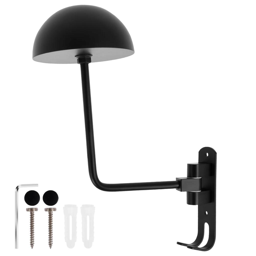180° Rotation Wall Mounted Universal Motorcycle Helmet Rack Seat Cover  Helmet Storage Holder Alloy Helmet Hanger Stand Hook