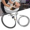 Set Rubinetteria per Lavaggio Capelli Rubinetto per Lavabo Doccia Soffione Spruzzatore Tubo Acqua Lega di Zinco Ricambio per Salone