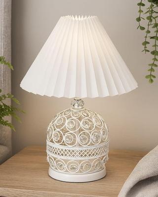 Lampada da Tavolo Piccola in Cristallo Moderna, Lampada da Comodino Contemporanea per Camera da Letto