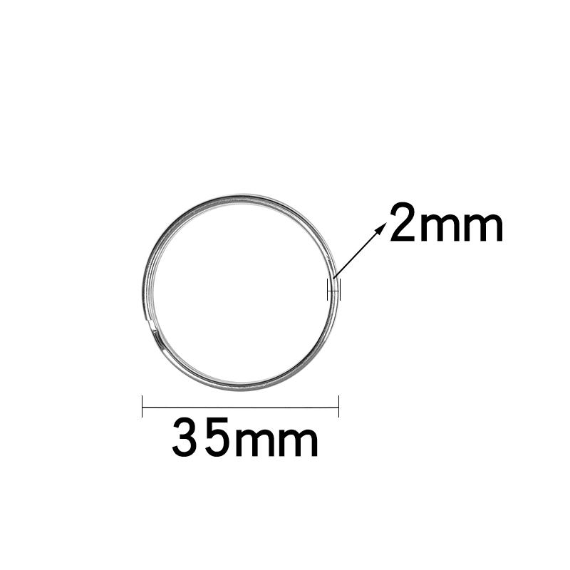 Portachiavi in acciaio inossidabile 304 Portachiavi Portachiavi Portachiavi Anello spezzato Per creazione di gioielli Portachiavi Caldo All'ingrosso