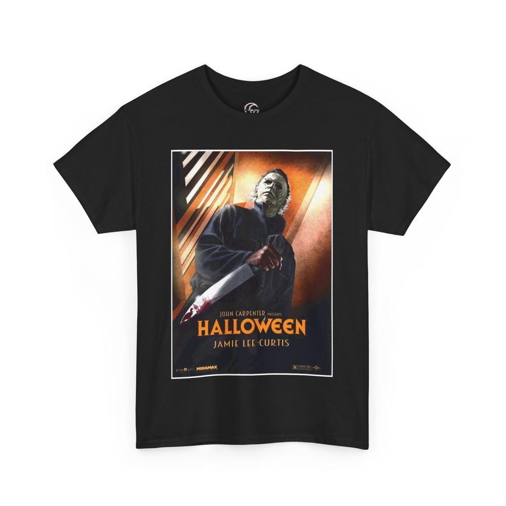 Halloween Movie Poster Retro TShirt Michael Myers Shirt Horror Film Fan Tee Unisex T-Shirt XXL