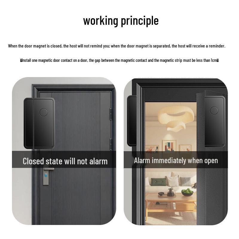 Wireless Multi-Functional Door & Window Alarm with Remote Control – Home Anti-Theft Magnetic Sensor