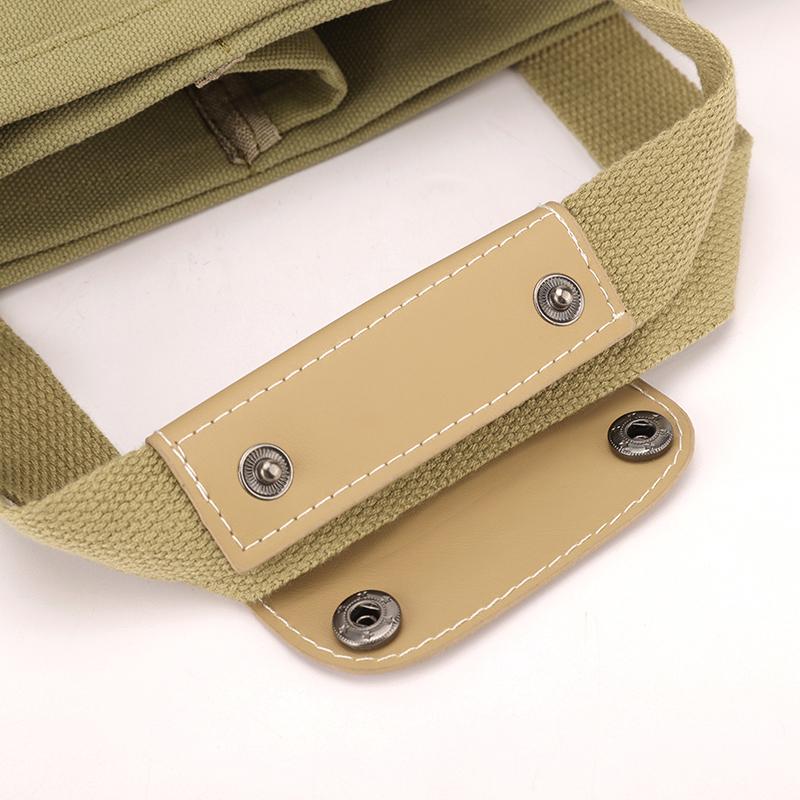 Enkel Canvas Tote Bag Dame Ensfarget Skulderveske Crossbody-veske Studentklasser Bokveske Underarmsveske