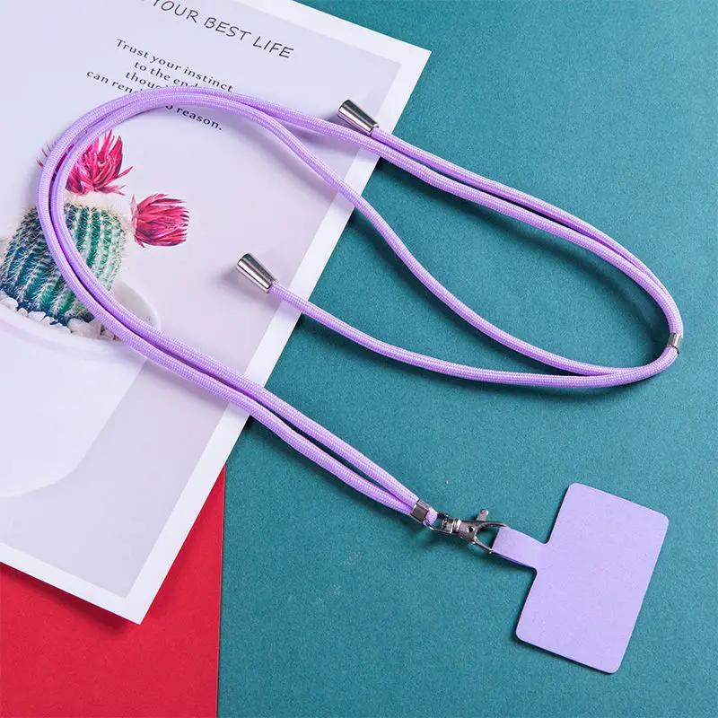 Adjustable Phone Lanyard Detachable Neck Cord For Mobile Key Lanyard Colorful Neck Strap Universal Pendant With Card Accessories
