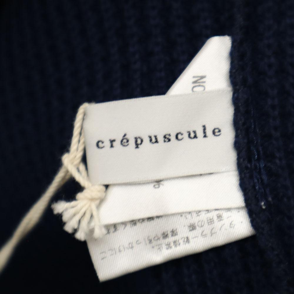 Unused Crepuscule Waffle Long Sleeve Parker 1 Navy BEAMS Tagged Men's Used