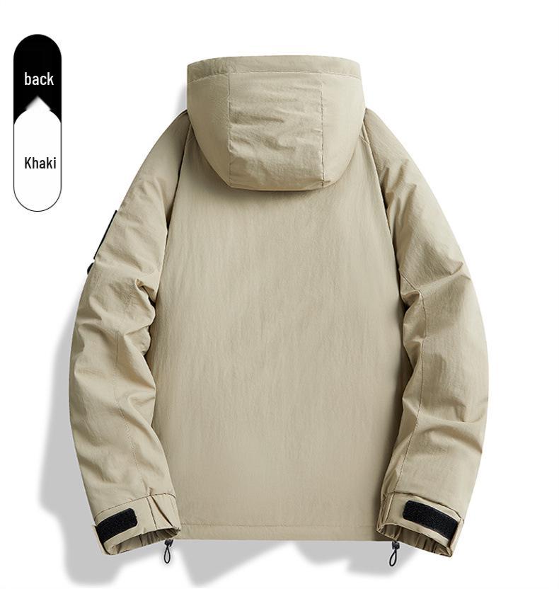 Winddichte, verdickte Winterjacke aus Graphen-Baumwolle für Herren