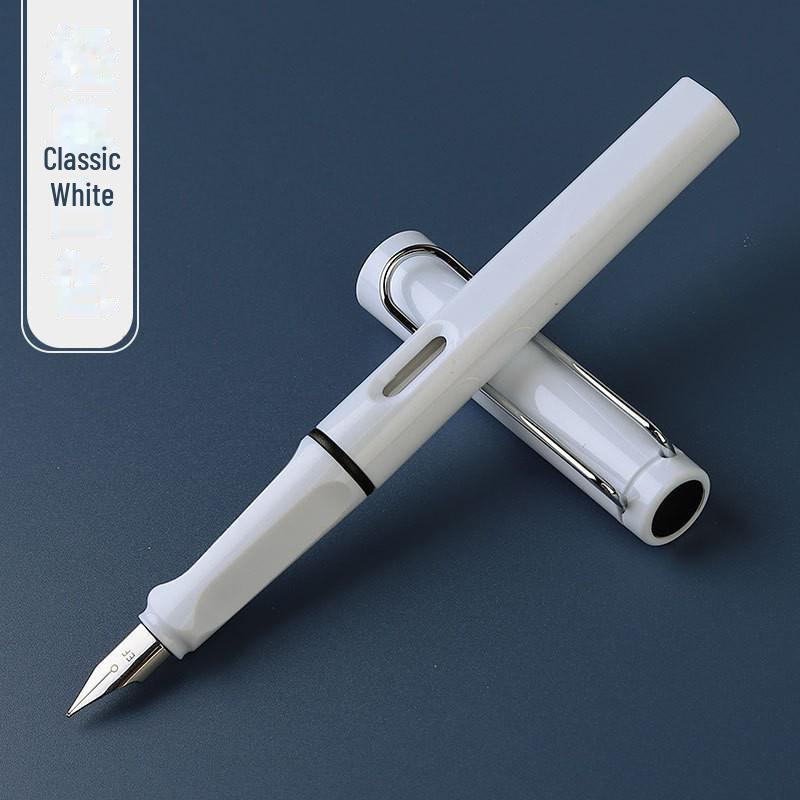 Zhengzi Student Fountain Pen - Iridium Gold 0.5mm Nib, 0.38mm Replaceable Ink Capsule, Steel Construction