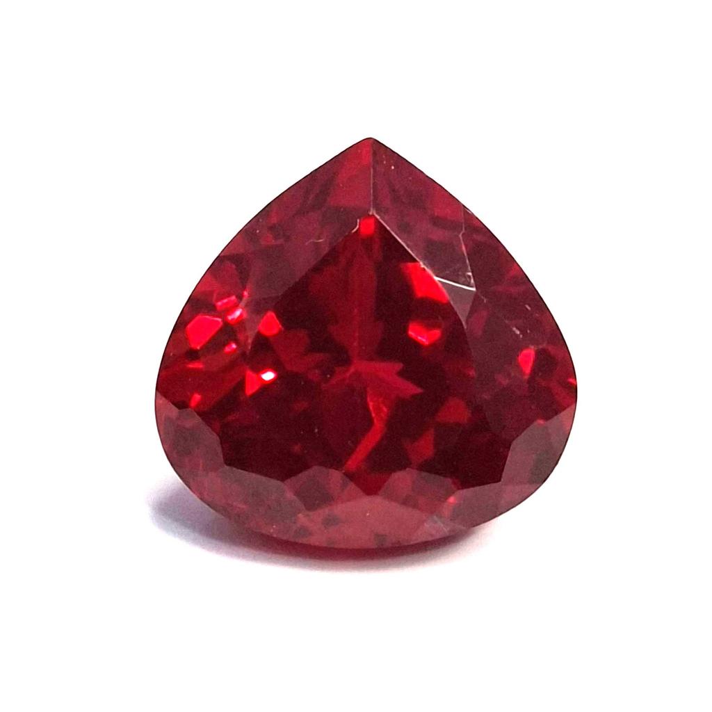 Stunning Natural Red Ruby Mozambique 6-8 Ct Pear Cut Certified Loose Gemstone