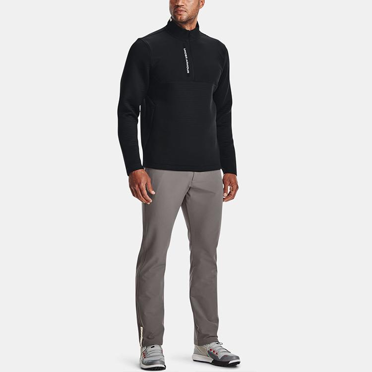 Under Armour Storm Daytona Half-Zip Pullover Sport Sweatshirt Men Tops Black 1366280-001