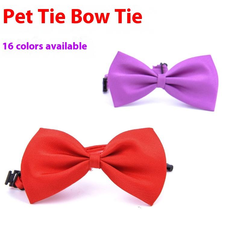 Fashionable Adjustable Pet Bow Tie Multicolor Dog Collar Cute Design Small Puppy Accessory
