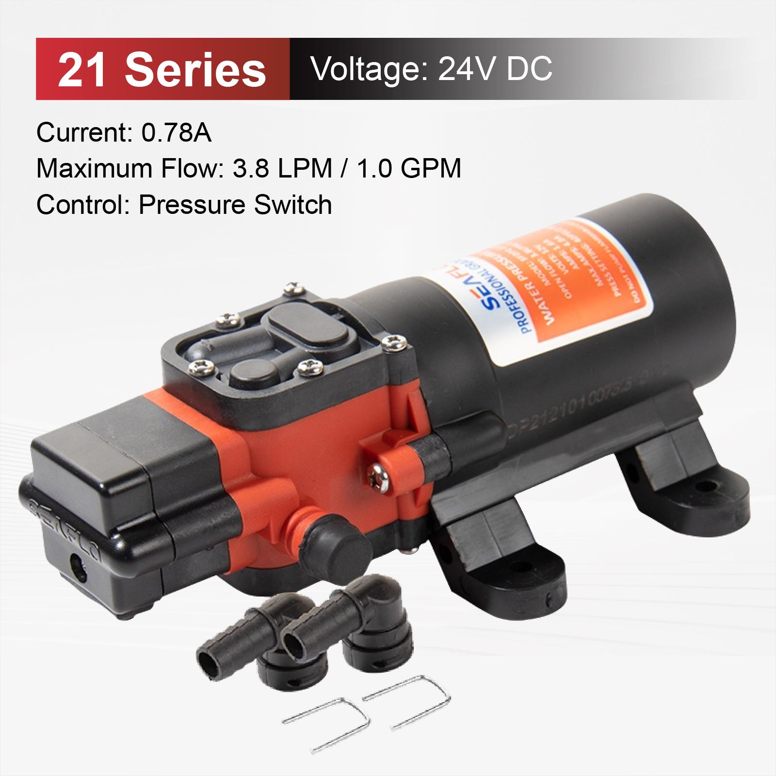 

Portable 35PSI 12V Marine Water Pump Diaphragm Self-priming Pump Boat Accessories Shower Toilet Pumping Motor Home