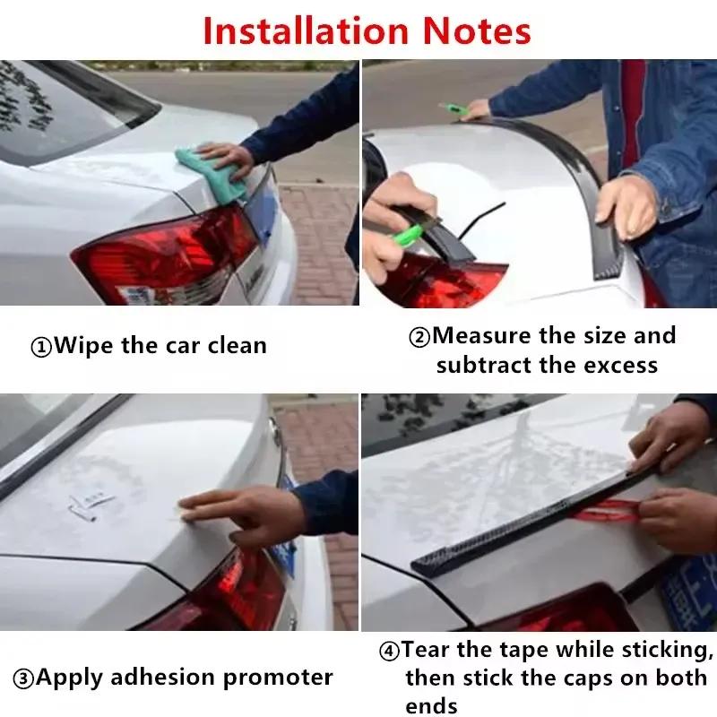 1.5M Universal Car Spoiler DIY Refit Spoiler For Infiniti Q50 Q60 Q70 QX50 QX55 QX60 QX80 FX G M I30 QX4 High Quality