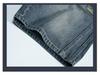 Men's Retro Washed Distressed Denim Shorts - Loose, Elastic Waist, 5-Point Straight Fit for Summer Trend