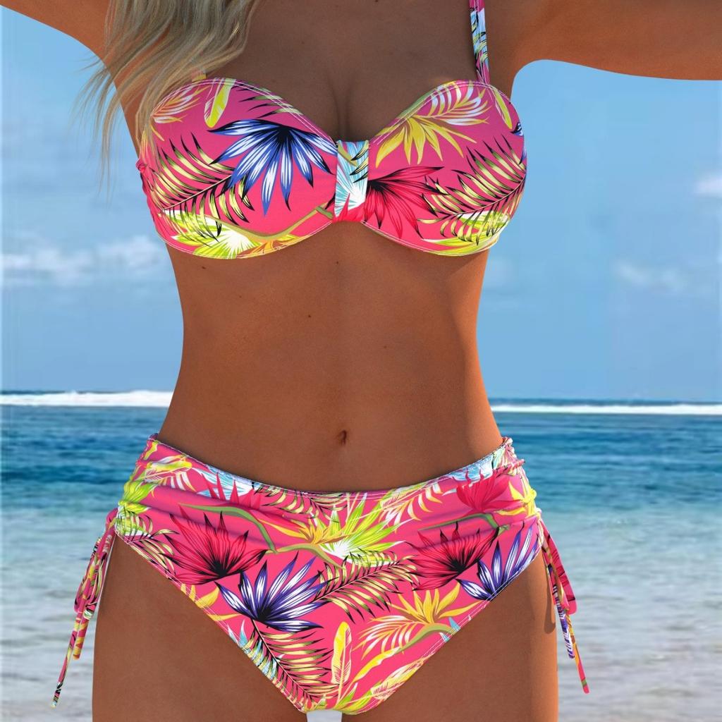 11 Years of New Sexy European and American Bikini Print Lace-up Swimsuit Women Temu