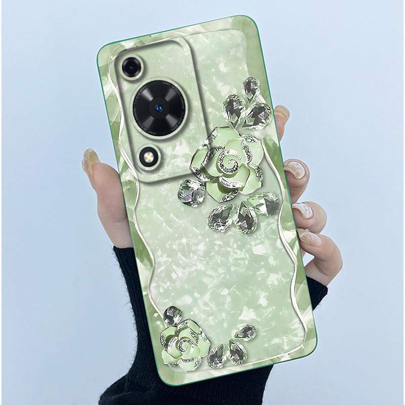 For Huawei Nova Y72 Phone Case Fashion Simplicity Flower Matte Silicone Shell For Huawei Nova Y72S Y63 Y 72 Back Cover Housing
