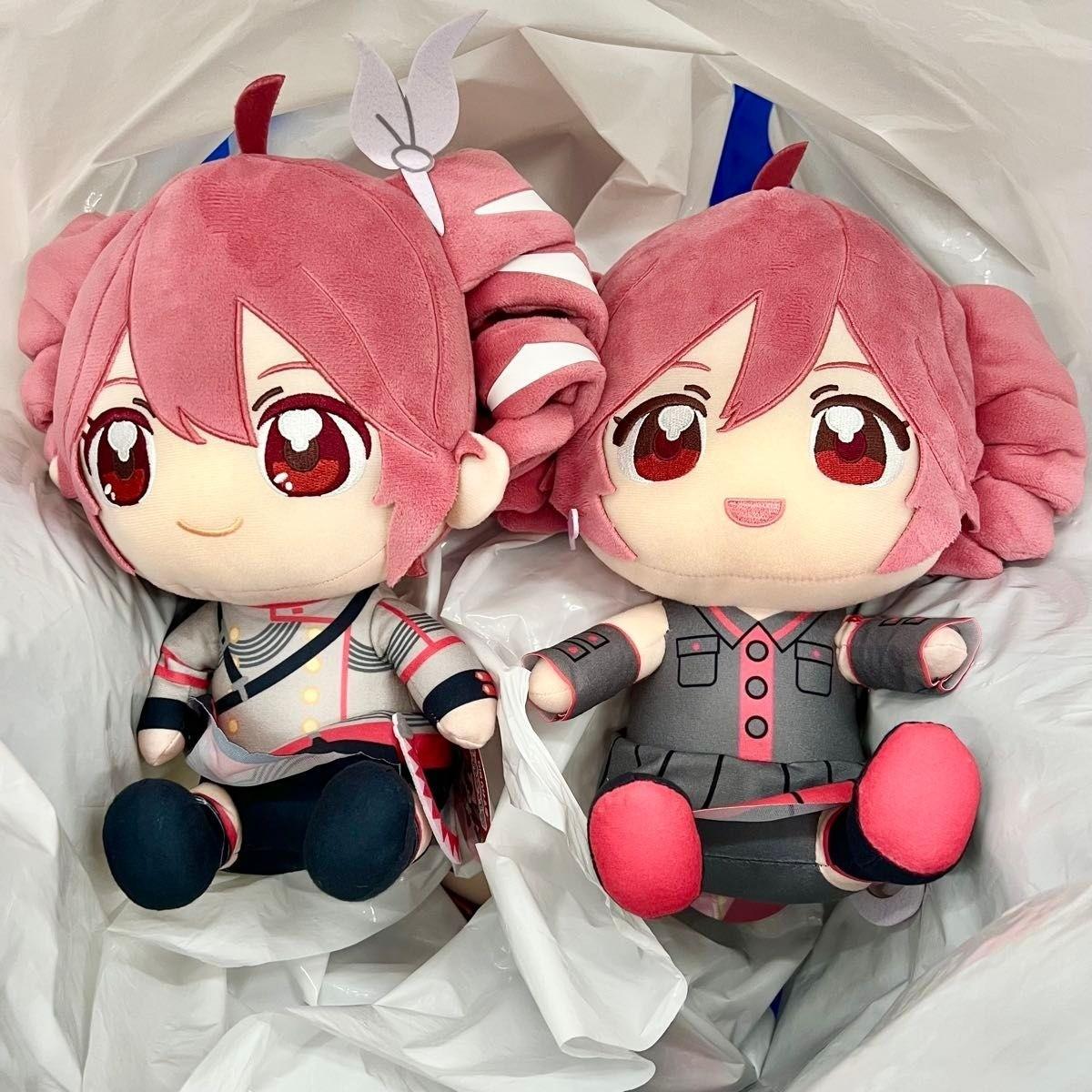 Kasane Teto Nuipurike Big Sitting Plush Doll Toy Set 2 Fukuya from Japan