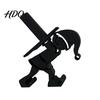 Novelty Paper Roll Storage Christmas Elf Towel Holder 3D Printed Matte Black Tissue Holder Stand Sleigh Silhouette Decorative for Kitchen
