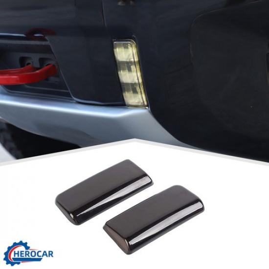 Smoked Front Fog Light Lamp Cover Trim Panel Guard For Chevy Silverado -2025