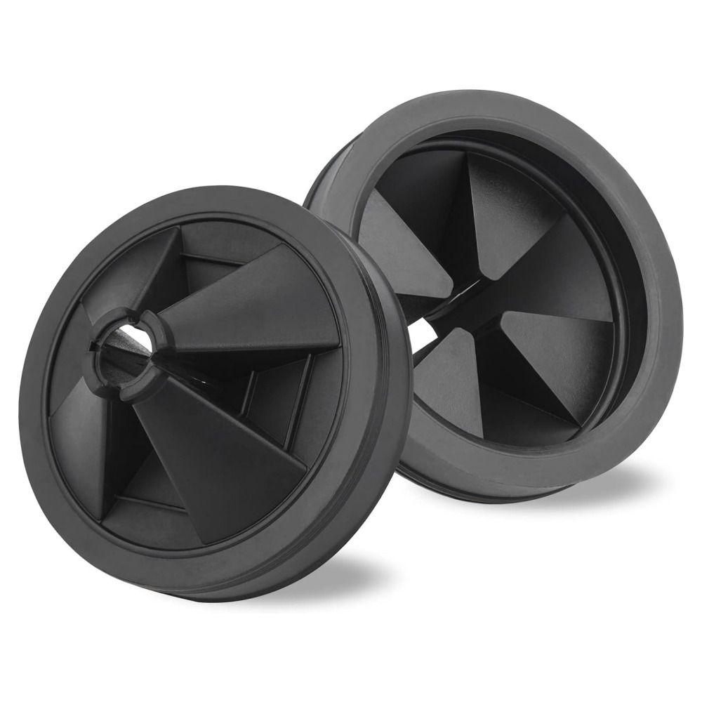 

2pcs Black Sink Backsplash Rubber Drain Splash Guard Waste King, Whirlaway, GE Disposer