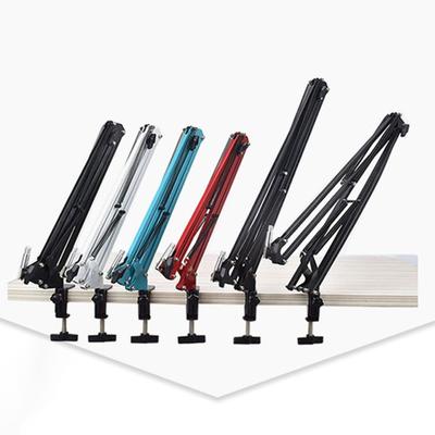 Skládací mikrofonní stojan univerzální s 360 klipovým adaptérem Poddajné dvoustupňové rotační pružiny Snadná instalace