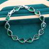 Luxuriant European and N Style Zircon Inlaid Water Drop Jewelry Ear Clip Ring Bracelet Necklace Mothers Gift