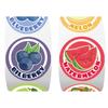 Cross-Border Fruit English Sticker Roll for DIY Journals - Round Die-cut Adhesive Sealing Labels
