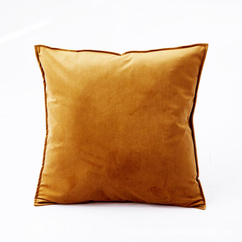 Velvet Sofa Throw Pillow Cover with Company Logo