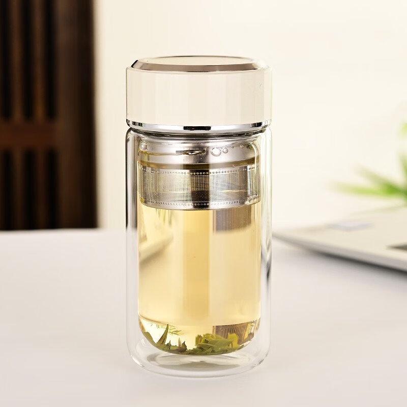 Shangqi Double-Layer Insulated Glass Tea Infuser Bottle