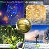 Waterproof LED String Lights X 2 X 100 200 LED Fairy String 10m X 8 Waterproof and Perfect for Christmas New and Christmas Decorations X Solar-Powered