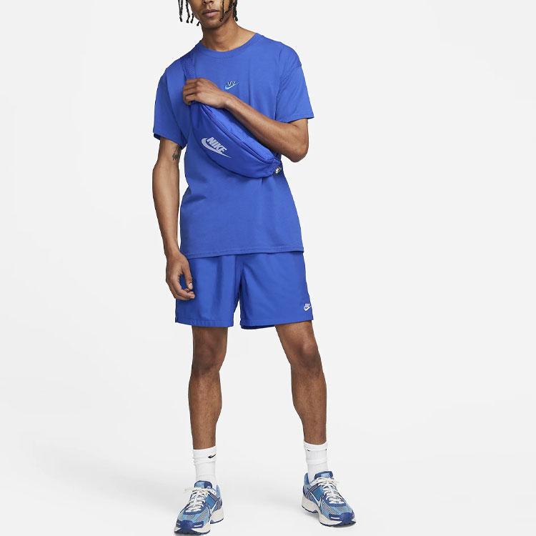 Nike Club Logo Embroidered Drawstring Woven Cool Casual Shorts Men shorts Blue FN3308-480