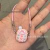 Miniature Bright Color Phone Model for OB11 Doll with Pendant Accessories