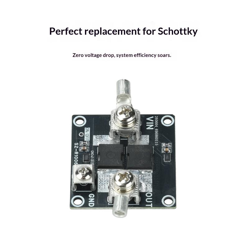 1Pcs High Current Ideal Diode Module 100A Dual Chip Control For Solar Backfeed Battery Reverse Protection