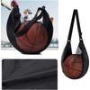 Scheurvast Net Enkele Bal Tas Past op Maat 7 Basketbal Voetbal Volleybal Crossbody Drager Met Verstelbare Band & Rits