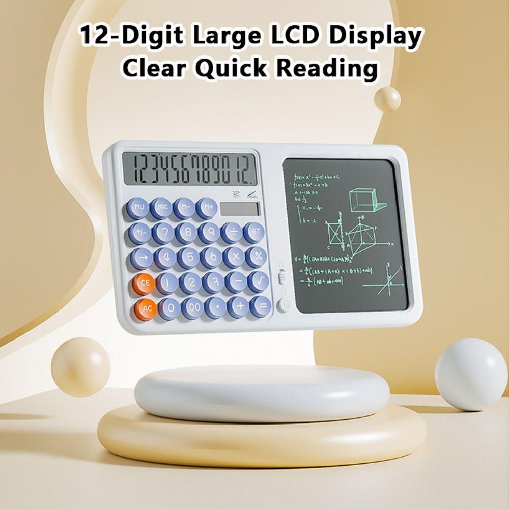 Large LCD Display Scientific Calculator Dual Power Supply 12-Digit Calculator  Students