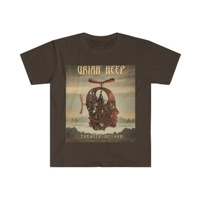 Unisexowy miękki bawełniany T-shirt. Uriah Heep. Całkowicie Napędzany